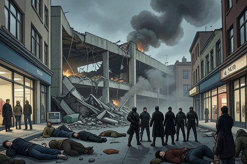 Dundale Shopping Centre爆炸案 from "Noughts & Crosses". The Dundale Shopping Centre bombing becomes a turning point in the conflict between Noughts and Crosses: it kills seven people, leads to Ryan McGregor’s…