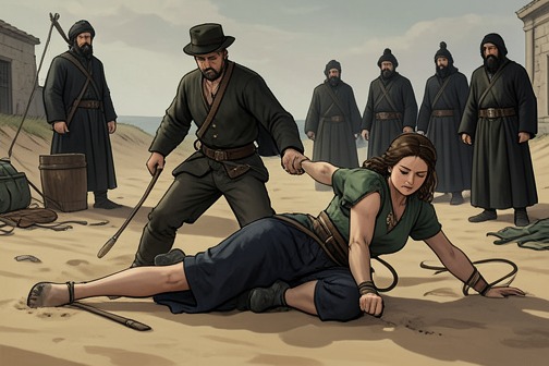 Sephy遭绑架并被扣为人质 from "Noughts & Crosses". Sephy’s kidnapping is a calculated hostage-taking that transforms a private reunion with Callum into an act of violence.