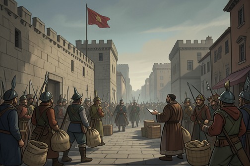 Xuande Takes the Southern Commanderies from "The Romance of the Three Kingdoms". As Zhou Yu fights to capture Nanjun, Kong Ming sends Zhao Zilong to take the city first.