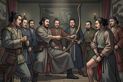 The Sash Edict Conspiracy from "The Romance of the Three Kingdoms". Cao Cao’s dominance of the court is laid bare during an imperial hunt.