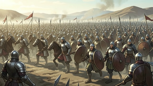 Defense Against Cao Pi from "The Romance of the Three Kingdoms". The Southern Front Holds A Northern Invasion Cao Pi attacks Wu after Xuande’s defeat, expecting the southern state to be weakened.