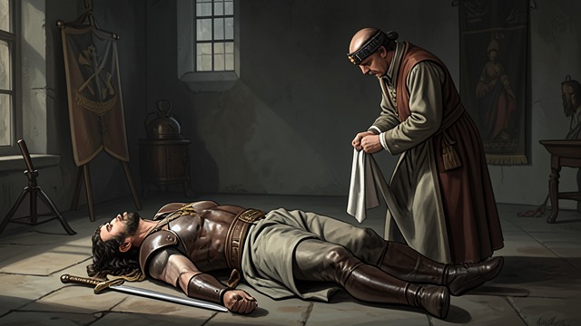 An Honorable Burial from "The Romance of the Three Kingdoms". Respect Between Enemies Execution Refused to Break Him Pang De dies rather than surrender. Guan Yu is moved by the strength of his integrity.