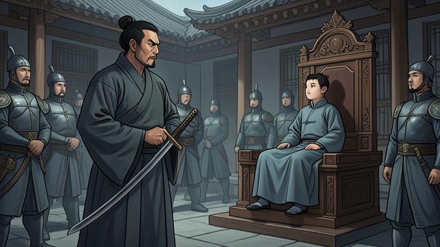 蜀汉最后的汉室名分,《三国演义》中的场景。一位重臣维系的国度 软弱的继承人 玄德告诫孔明,刘禅或许无力守护国家,并将继承大业托付给他。 汉室名号的延续 孔明维持朝廷与军队,使蜀汉政权得以延续,尽管北方与东方的势力都在巩固各自的王朝。