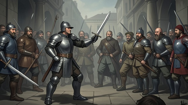 A Defender of Tianshui from "The Romance of the Three Kingdoms". A Worthy Opponent Reading Kong Ming’s Feints Jiang Wei sees through attempts to draw Tianshui’s forces out and proves both courageous and strategically alert.