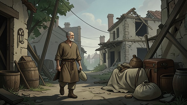 The Return to a Ruined Home from "The Romance of the Three Kingdoms". The People Remembered in Verse A Veteran’s Homecoming An anonymous poem recalls a man who left as a boy and returned decades later to find his house in ruins.