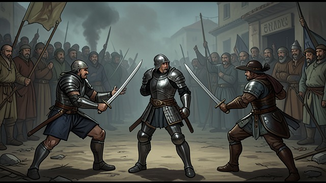 The Coalition Challenge from "The Romance of the Three Kingdoms". The Strongest Fighter Faces Three Brothers A Series of Duels Lü Bu defeats multiple challengers and confronts Zhang Fei, then Guan Yu, then Xuande at Tiger…