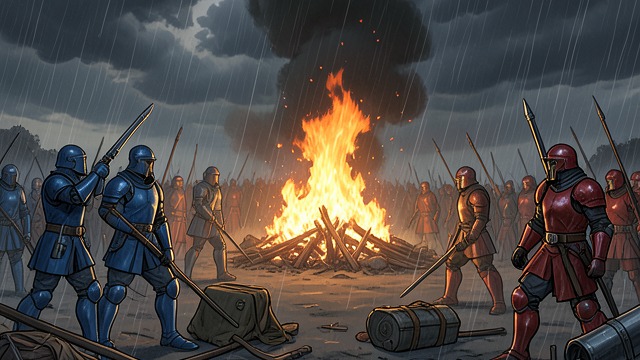 The Limits of Ingenuity from "The Romance of the Three Kingdoms". Strategy Cannot Command Every Outcome Rain in the Valley Kong Ming’s fire trap nearly destroys Sima Yi, but sudden rain extinguishes the flames and saves the…