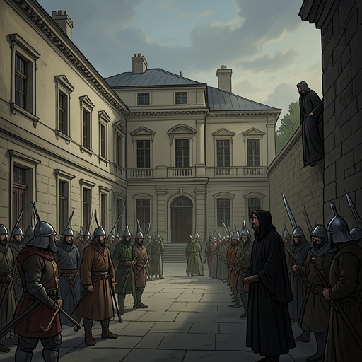 The Fall of the Yuan Clan from "The Romance of the Three Kingdoms". This flow traces how Yuan Shao’s powerful household destroys itself through contested inheritance while Cao Cao waits and intervenes.