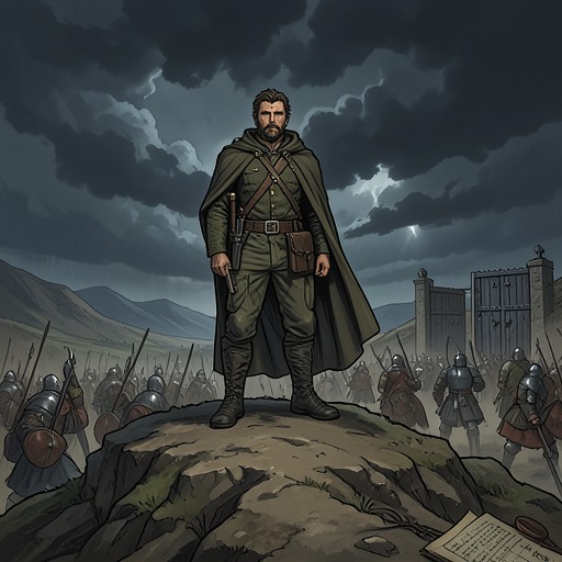 The Rise and Fall of Cao Cao's Northern Power from "The Romance of the Three Kingdoms". This flow traces the formation of Cao Cao’s northern state, its military triumphs, and the eventual transfer of power to the Sima family.