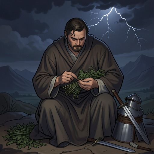 Hua Tuo's Medicine and the Cost of Suspicion from "The Romance of the Three Kingdoms". This flow traces the medical skill of Hua Tuo, the trust he earns from warriors, and his execution after political suspicion overwhelms evidence.