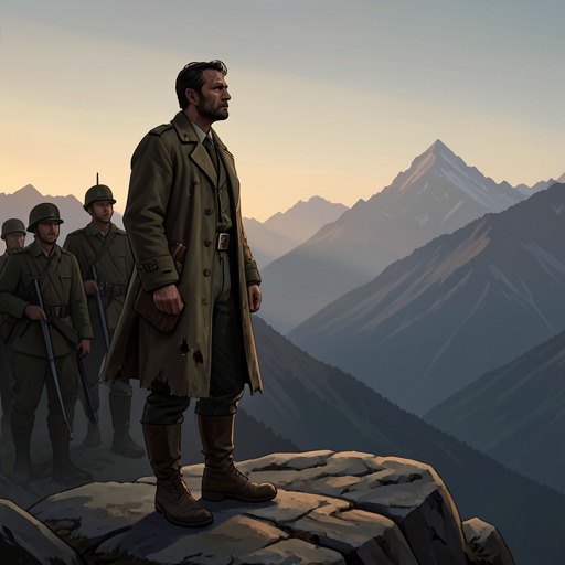 Kong Ming's Repeated Northern Expeditions from "The Romance of the Three Kingdoms". This flow follows Kong Ming’s effort to restore the Han through repeated campaigns against Wei, and the accumulating costs that make his goal unattainable.