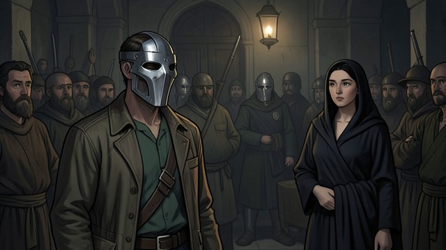An Iron Face Conceals You TanZhi from "Demi-Gods and Semi-Devils". A Mask for Secrecy A'Zi's concealment A'Zi orders an iron mask made for You TanZhi so Xiao Feng will not recognize him.