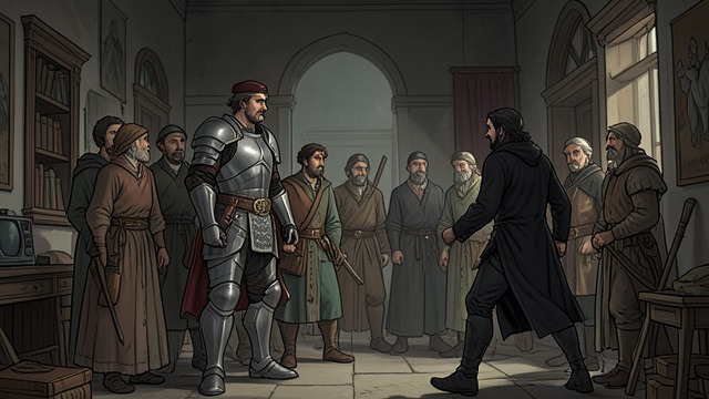 An Attack on the Prince from "Demi-Gods and Semi-Devils". A Rival Arrives The challenger's claim Duan Yanqing arrives with the Four Evils and announces his intention to seize the Dali throne.