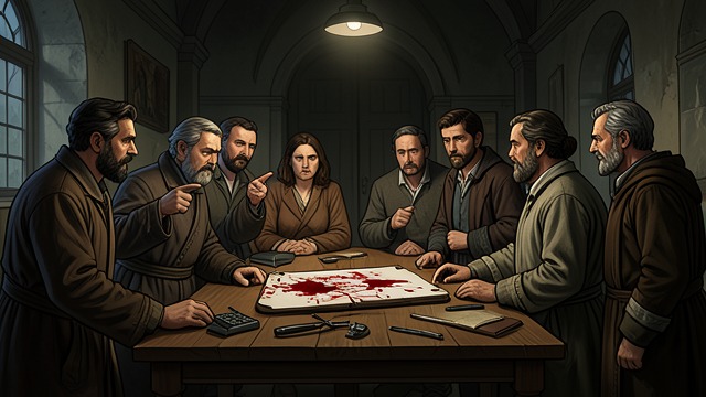 The Memorial's Blood from "Demi-Gods and Semi-Devils". A Society Mobilized by Grief A ritual of accusation Fresh blood on Elder Xu's tablet signals the Society's demand for vengeance.
