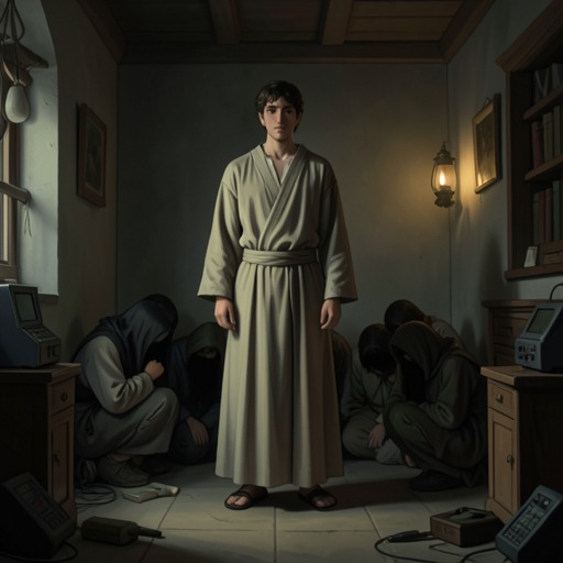 The People Around A'Zhu's Death from "Demi-Gods and Semi-Devils". This flow traces how A'Zhu's death reshapes Xiao Feng, A'Zi, and the family members left behind.