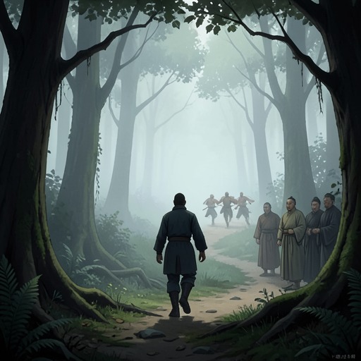 A Chance Encounter with Xu Zhu from "Demi-Gods and Semi-Devils". This flow follows Xu Zhu's hesitant participation in a journey that intersects with martial rivalries and the mystery surrounding the Eight Friends.