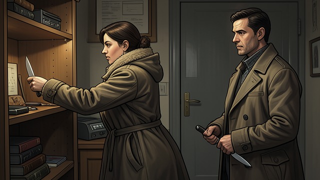 The Knife Hidden Away from "The Emigrants". The Knife Hidden Away Misread intentions Brita-Stafva believes Jonas Petter may be preparing to kill himself or attack her.