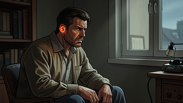 The Ear That Hears the Ocean from "The Emigrants". The Ear That Hears the Ocean Injury and interpretation A blow from Aron of Nybacken leaves Robert Nilsson with lasting tinnitus and hearing loss.