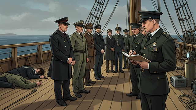 The Captain’s Funeral Duty from "The Emigrants". The Captain’s Funeral Duty Repeated loss Captain Lorentz prepares another shipboard burial and records a death in a place where the emigrants have no settled…