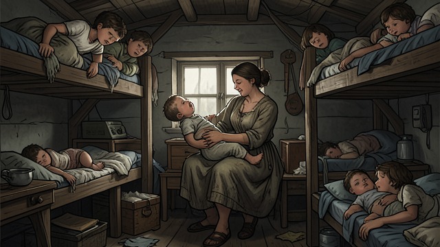 Children in the Hold from "The Emigrants". Children in the Hold Confinement and illness The children share cramped bunks, have little room to play, and miss milk and familiar foods.