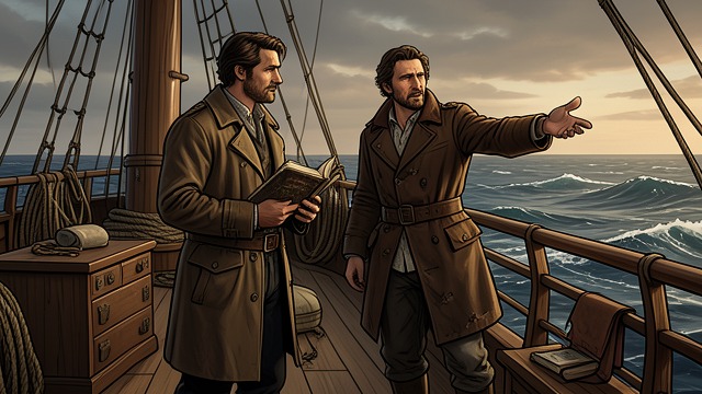 Stories Tested at Sea from "The Emigrants". Stories Tested at Sea Rumor meets experience Robert Nilsson repeats claims about America, while Fredrik Mattsson invents extravagant accounts of life there.
