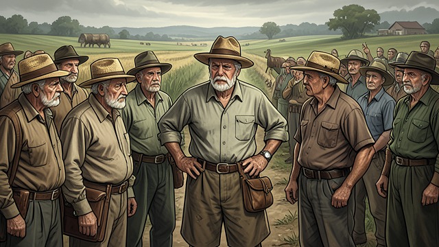 The Community’s Warning from "The Emigrants". The Community’s Warning Neighbors intervene Older farmers warn Karl Oskar Nilsson that he is abandoning a farm and trusting an unseen country.