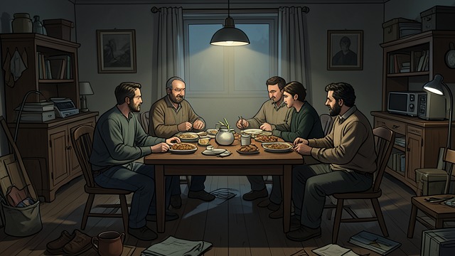 A House Open to Outcasts from "The Emigrants". A House Open to Outcasts Community through care Danjel Andreasson welcomes poor and stigmatized people, including Ulrika of Västergöhl and her daughter.