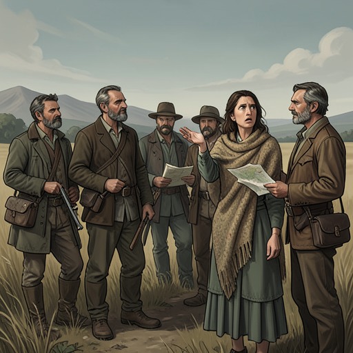 The Emigration Decision in Conflict from "The Emigrants". This flow tracks the disagreements and pressures that turn emigration from a private possibility into a contested commitment.