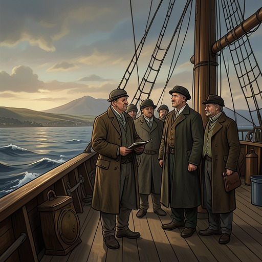 The Uncertain American Dream from "The Emigrants". This flow follows the emigrants’ imagined America as it grows from printed promises into a real but still unknown destination.