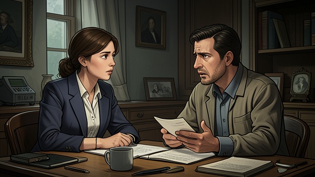 The First Doubts from "The Outsider". The First Doubts A spouse sees the cracks Jeannie listens as Ralph recounts Terry’s alibi and the investigation’s rushed decisions.