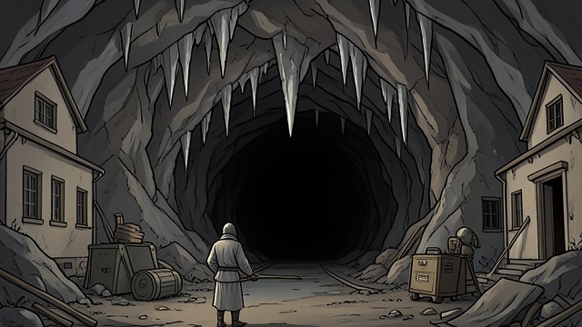 The Cave Closes from "The Outsider". The Cave Closes A damaged attraction An earthquake destabilizes passages and brings down stalactites. The main entrance is sealed and the tours end.