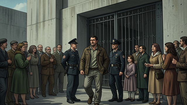 The Public Arrest from "The Outsider". The Public Arrest A deliberate spectacle Ralph has Terry arrested at a crowded game in front of his family, players, and neighbors.