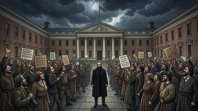 The Public Helps the Frame from "The Outsider". The Public Helps the Frame Outrage supplies force The crowd treats Terry as guilty and demands punishment.