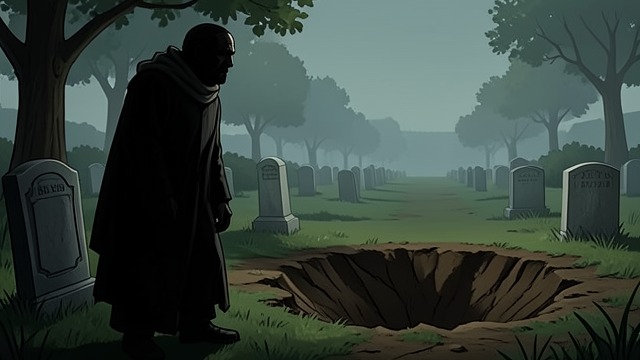 Resting Among the Dead from "The Outsider". Resting Among the Dead A chosen refuge The outsider hides near the ancestral graveyard and later reaches Marysville Hole, places associated with the identities…