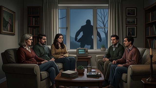 The Household Survives from "The Outsider". The Household Survives Protection proves imperfect The Anderson home remains standing, but its residents know locks and alarms cannot explain every intrusion.