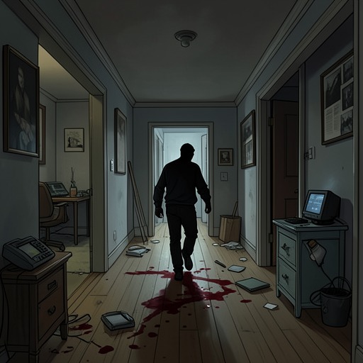 The Creature’s Identity Chain from "The Outsider". The outsider’s predatory cycle moves from one murdered victim to a chosen identity, using blood, memory, and planted evidence to survive.