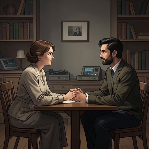 Marcy and Ralph’s Difficult Cooperation from "The Outsider". Marcy’s anger at Ralph gradually gives way to a practical alliance built around truth, her daughters’ safety, and Terry’s name.