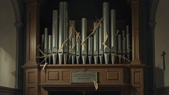 Silenced Organ Pipes from "Children of the Corn". Silenced Organ Pipes Music dismantled Burt finds the church organ vandalized: its keys have been torn up, its stops pulled out, and its pipes stuffed with dry…