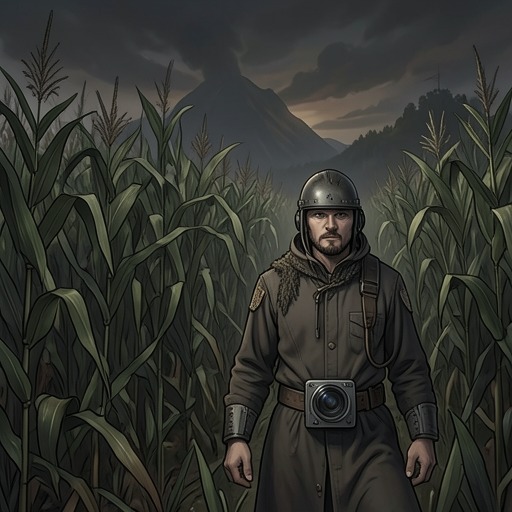 The Corn's Hidden Order from "Children of the Corn". This thread follows the corn's shift from threatening landscape to shelter and then to a supernatural force that directs Burt toward the clearing.