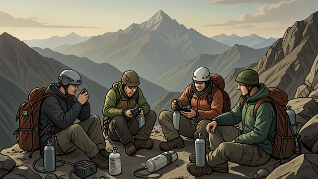 A More Deliberate Plan from "The Climb". A More Deliberate Plan Recovery and Support The team rests at Deboche, uses radio links, and plans rescue support, oxygen reserves, and an emergency Camp V.