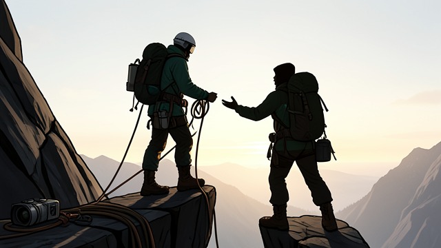 A Warning on the Route from "The Climb". A Warning on the Route Encounter Ed Viesturs meets Anatoli Boukreev as the commercial groups climb toward the higher camps and explains that his team has…