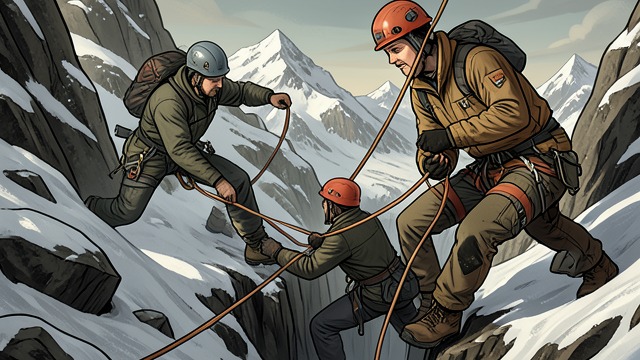 Survival Over the Summit from "The Climb". Survival Over the Summit Rescue Work Anatoli Boukreev and other climbers struggle to bring survivors to camp, while some cannot be saved.