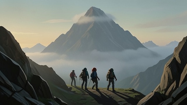 Watching the Late Climbers from "The Climb". Watching the Late Climbers Telescope View From Camp II, Ed Viesturs sees climbers still moving upward late in the day, with cloud streamers crossing the…