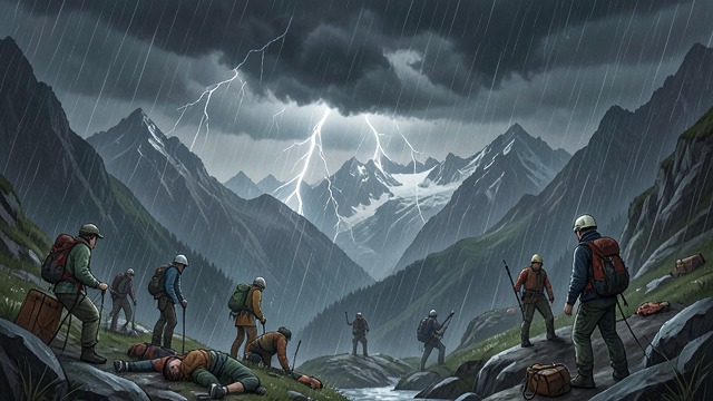 Shared Mountain, Unequal Outcome from "The Climb". Shared Mountain, Unequal Outcome Connected Consequences The storm strikes climbers across several expeditions, but losses and injuries fall unevenly.
