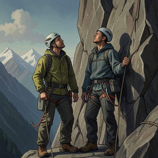 Anatoli and Scott’s Partnership from "The Climb". This flow traces how a professional alliance founded on climbing trust becomes a friendship shaped by rescue expectations and grief.
