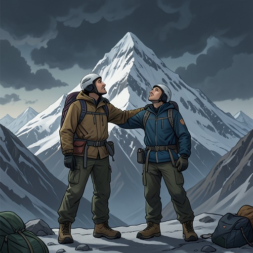 Fischer and Lopsang’s Bond from "The Climb". This flow follows Scott Fischer and Lopsang Jangbu Sherpa from a climbing partnership to an intimate and tragic rescue effort.