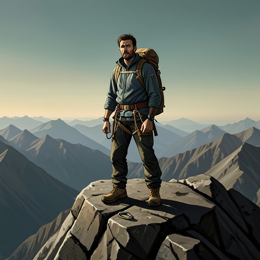 The Mountain and the Human Measure from "The Climb". This flow traces the book’s changing measure of achievement, from commercial summit goals to humility, survival, and remembrance.
