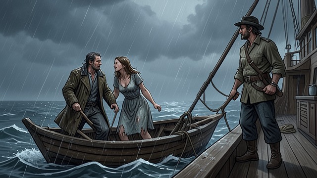 A Dangerous Collision from "Washington Black". A Dangerous Collision The Ship in the Storm A storm overtakes Washington and Titch soon after their escape from Barbados.