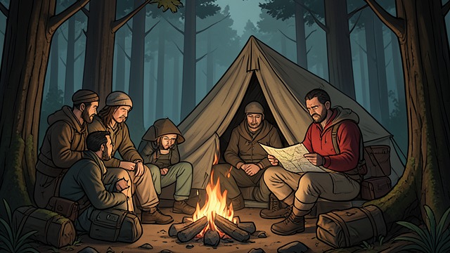 The Camp Arrives from "Barkskins". The Camp Arrives Temporary Shelter Workers live in crowded, smoky shanties with poor bedding and repetitive food, far from towns and families.