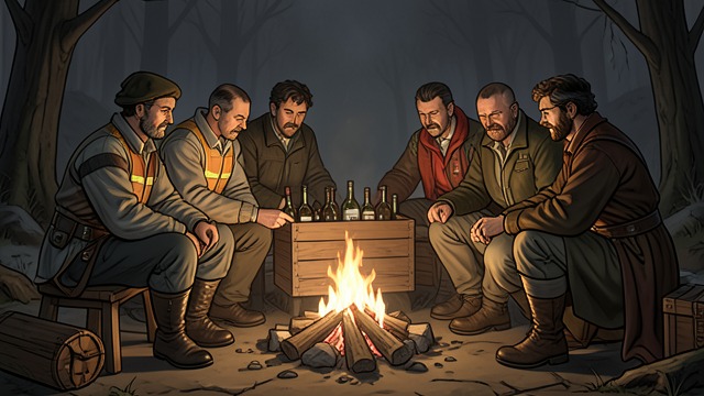 Camp Stories and Songs from "Barkskins". Camp Stories and Songs Lives Told by the Fire Workers exchange songs and stories that make distant places, family losses, and past accidents present in the…